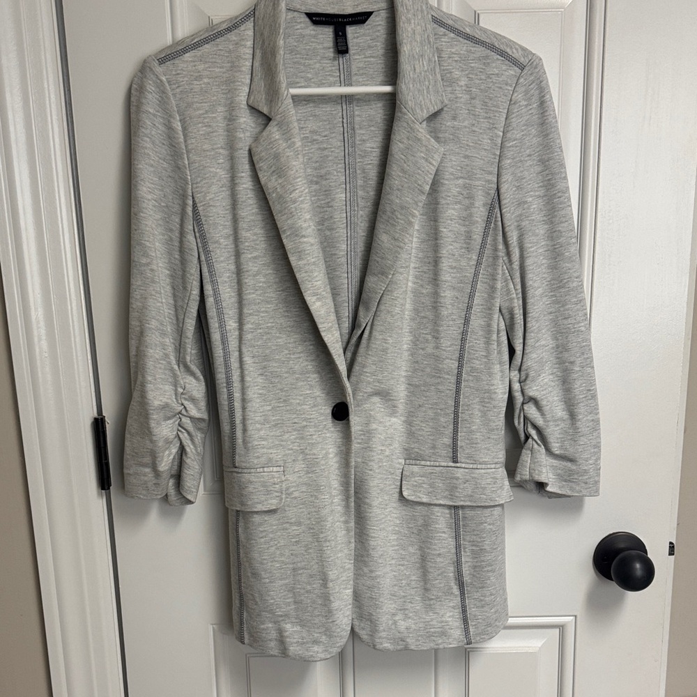 White House Black Market Light Gray Blazer